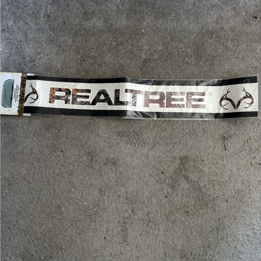 Realtree Black and camo windshield decal